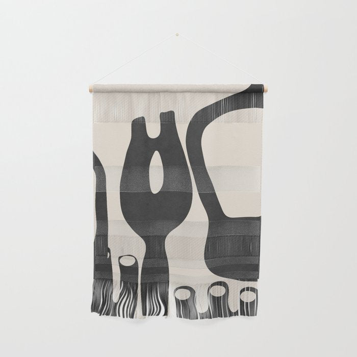 Abstract Art Minimal Vases Wall Hanging Gallery Image 1