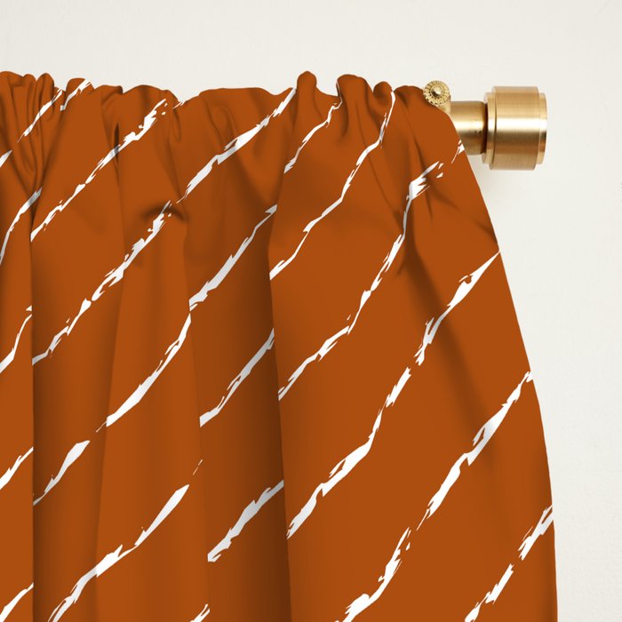 Lines (Rust) Window Curtain Gallery Image 2
