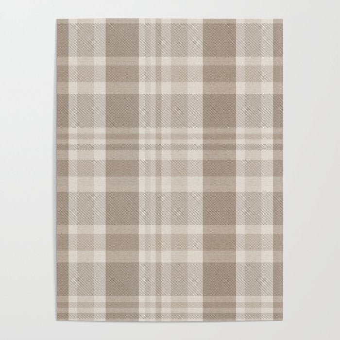 Checkered, Plaid Prints, Warm Brown Poster Gallery Image 4