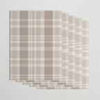 Checkered, Plaid Prints, Warm Brown Wrapping Paper Gallery Image 3