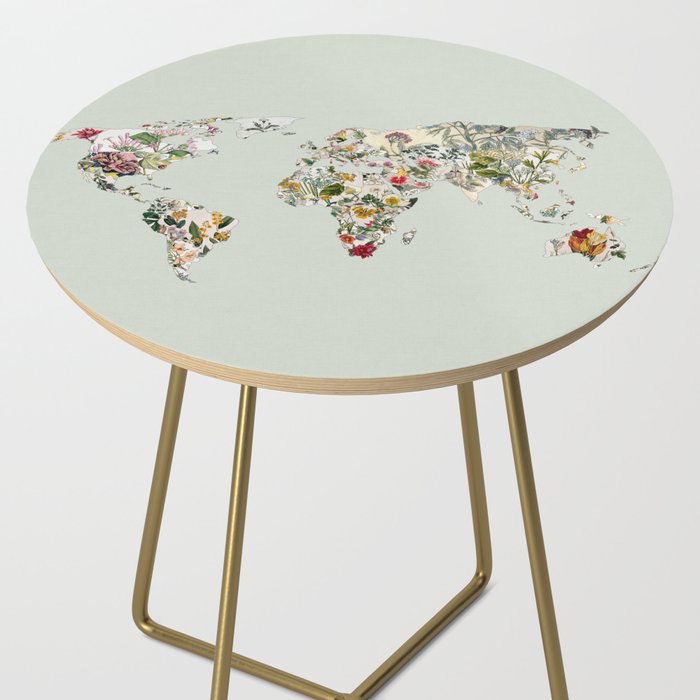 Vintage Botanical World Green Side Table Gallery Image 2