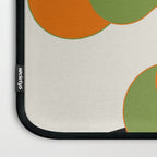 Mid-Century Modern Art 1.4 - Green & Orange Flower Laptop Sleeve Gallery Image 3