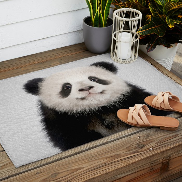 Panda Bear - Colorful Outdoor Rug Gallery Image 2