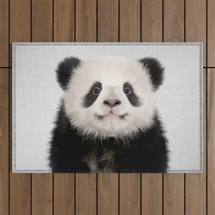 Panda Bear - Colorful Outdoor Rug Gallery Image 1