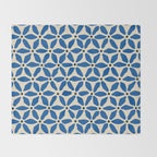 Blue flower pattern Throw Blanket Gallery Image 2