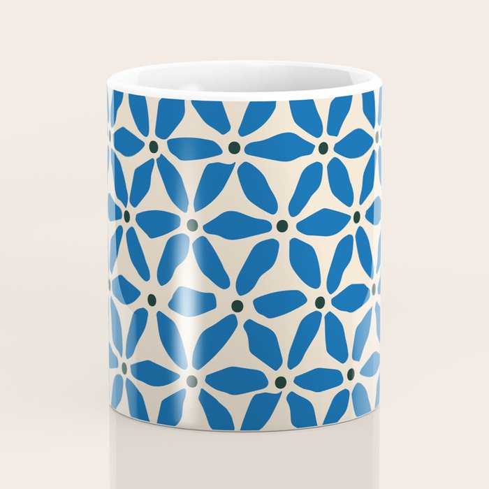 Blue flower pattern Coffee Mug Gallery Image 4