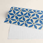 Blue flower pattern Wrapping Paper Gallery Image 2