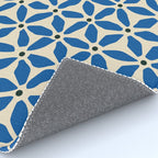 Blue flower pattern Rug Gallery Image 4