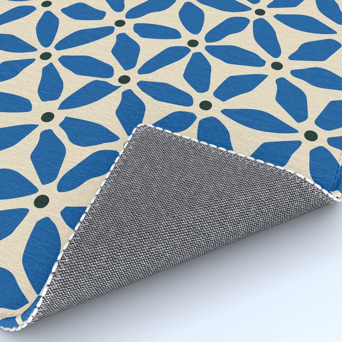 Blue flower pattern Rug Gallery Image 4