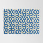 Blue flower pattern Rug Gallery Image 2
