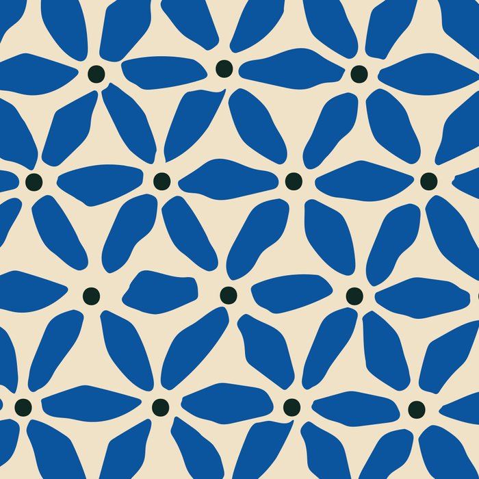 Blue flower pattern Coffee Mug Gallery Image 2