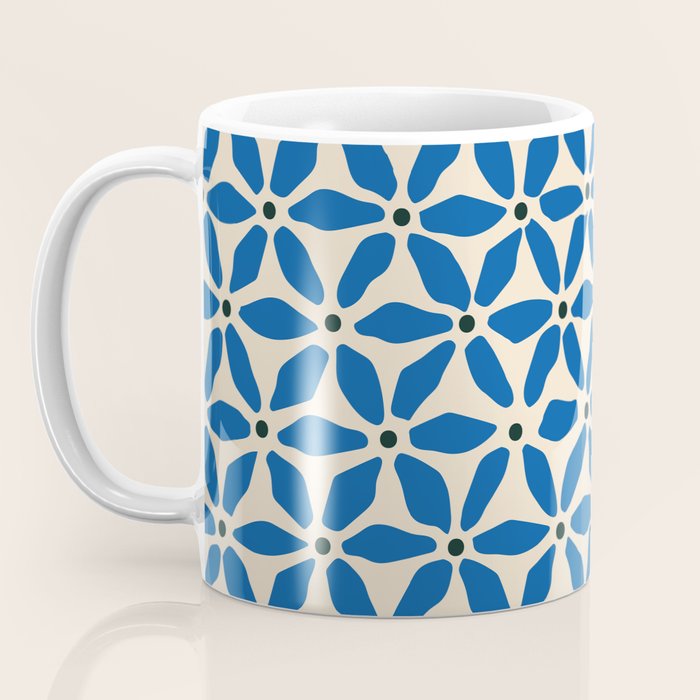 Blue flower pattern Coffee Mug Gallery Image 3