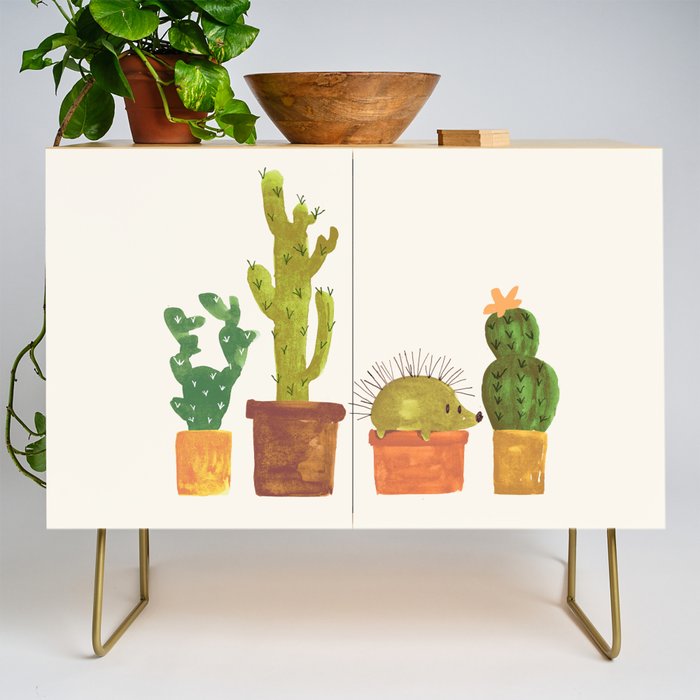Hedgehog and Cactus (incognito) Credenza Gallery Image 1