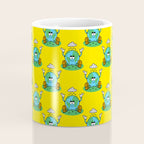 Retro earth planet cartoon character pattern Coffee Mug Gallery Image 4