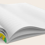 Retro earth planet cartoon character pattern Notebook Gallery Image 2