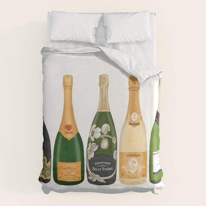 Champagne Bottles Duvet Cover Gallery Image 6
