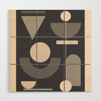 Abstract Geometric Shapes 77 Wood Wall Art Gallery Image 1