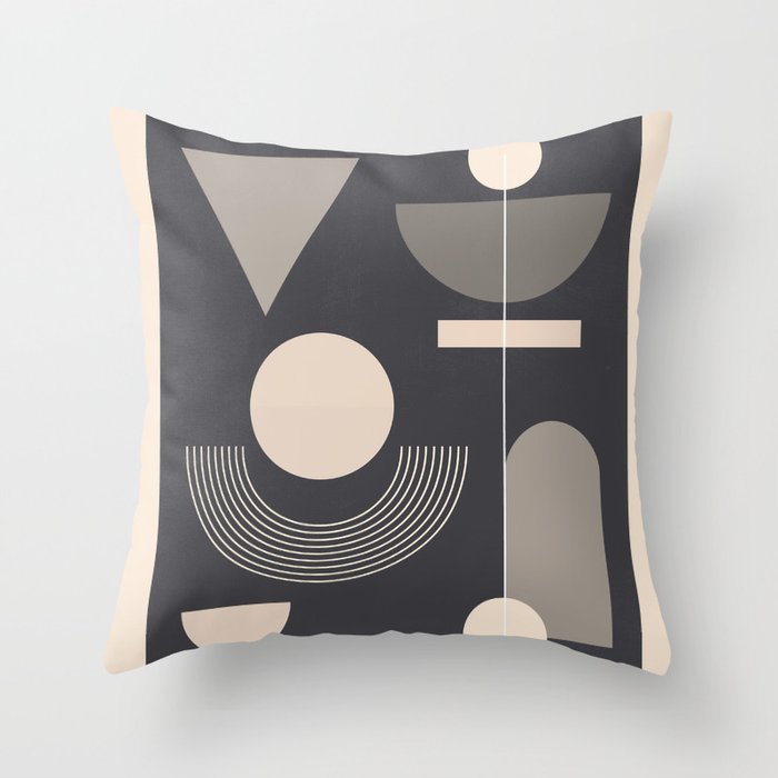 Abstract Geometric Shapes 77 Throw Pillow Gallery Image 6