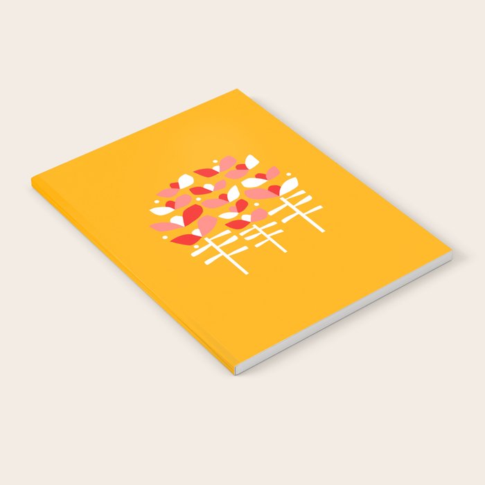 Florals Looking Up - Yellow Notebook Gallery Image 1