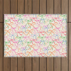 Colorful Coquette Bows  Outdoor Rug Gallery Image 1