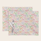 Colorful Coquette Bows  Placemat Gallery Image 1