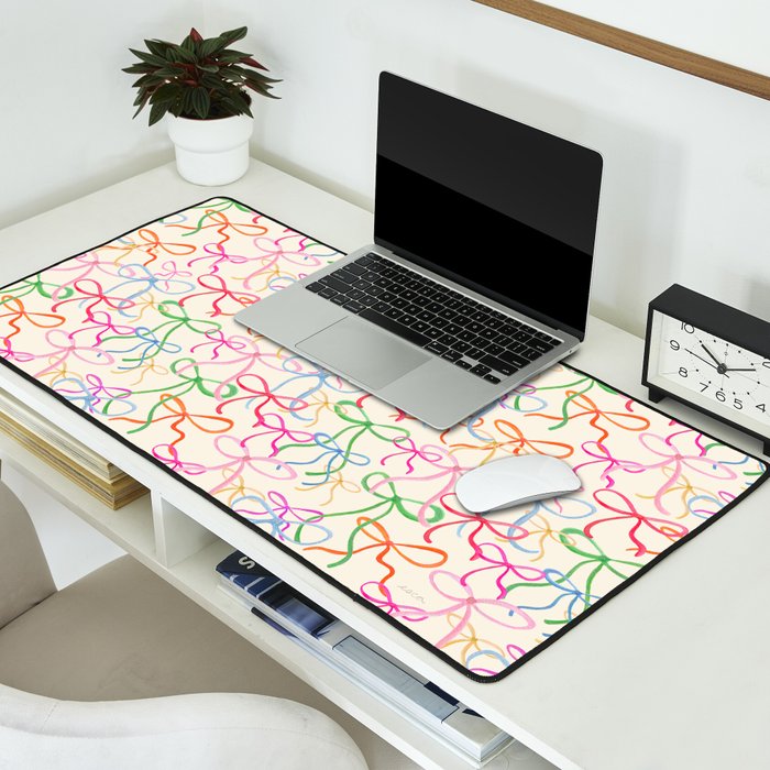 Colorful Coquette Bows  Desk Mat Gallery Image 2