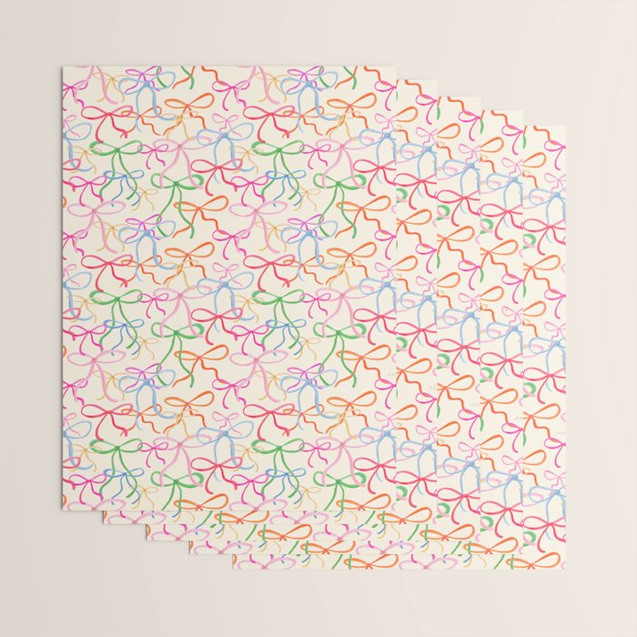 Colorful Coquette Bows  Wrapping Paper Gallery Image 3