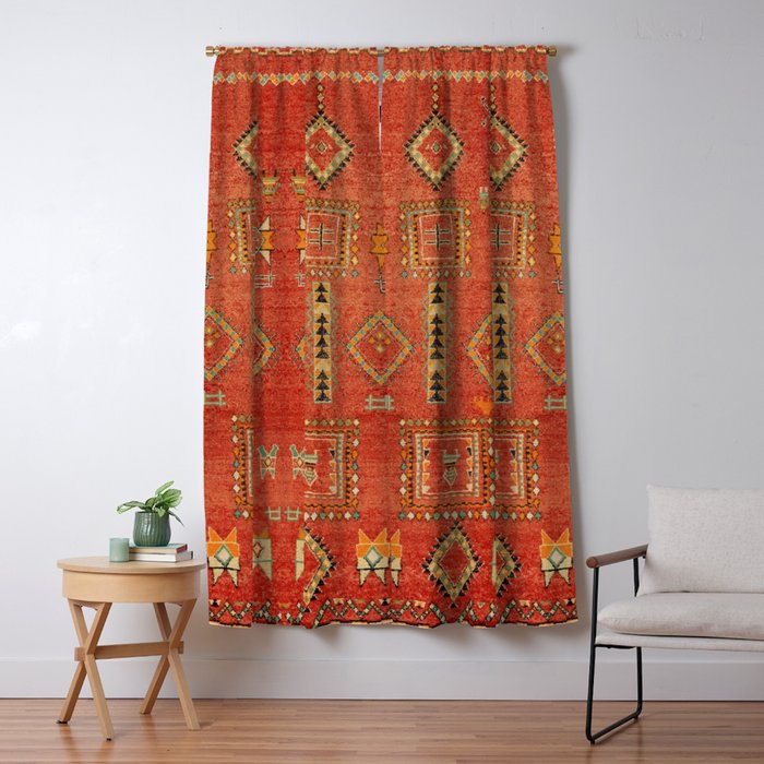 Moroccan Traditional Heritage Design Berber Style E5 Window Curtain Gallery Image 1