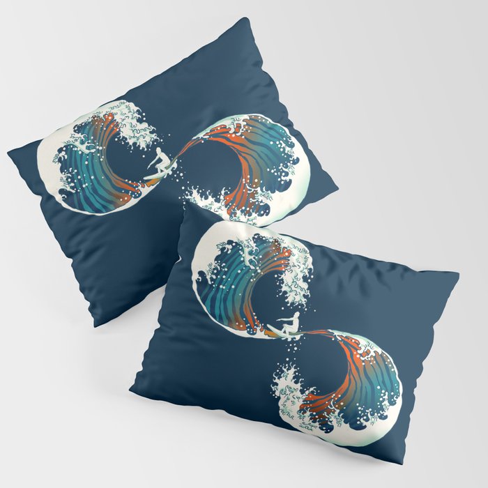 The Wave is forever Pillow Sham Gallery Image 1