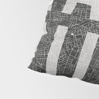 Nashville Mono Street Map Text Overlay Pillow Sham Gallery Image 4