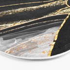 Black Night Glamour Marble Landscape Bath Mat Gallery Image 3