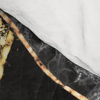 Black Night Glamour Marble Landscape Comforter Gallery Image 4
