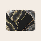 Black Night Glamour Marble Landscape Bath Mat Gallery Image 1
