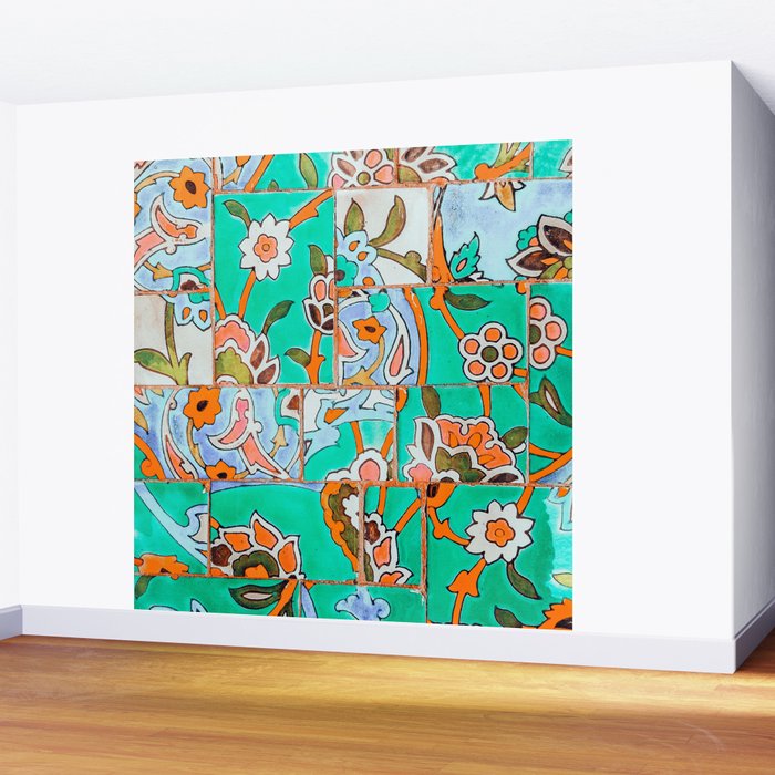 Floral Morocco Wall Mural Gallery Image 2