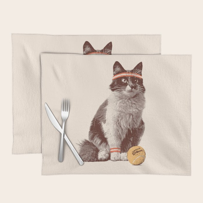 Tennis Cat Placemat Gallery Image 1
