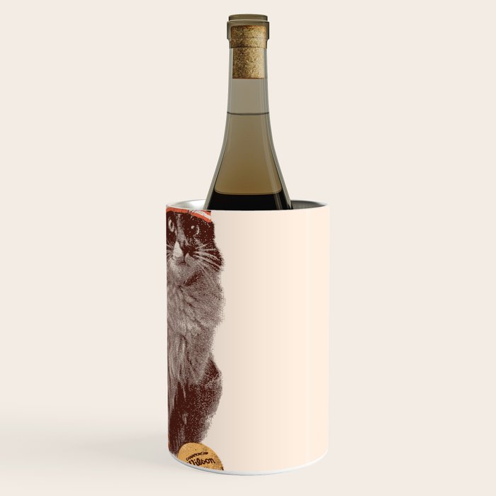Tennis Cat Wine Chiller Gallery Image 3