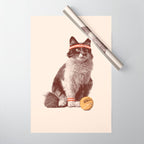 Tennis Cat Wrapping Paper Gallery Image 1