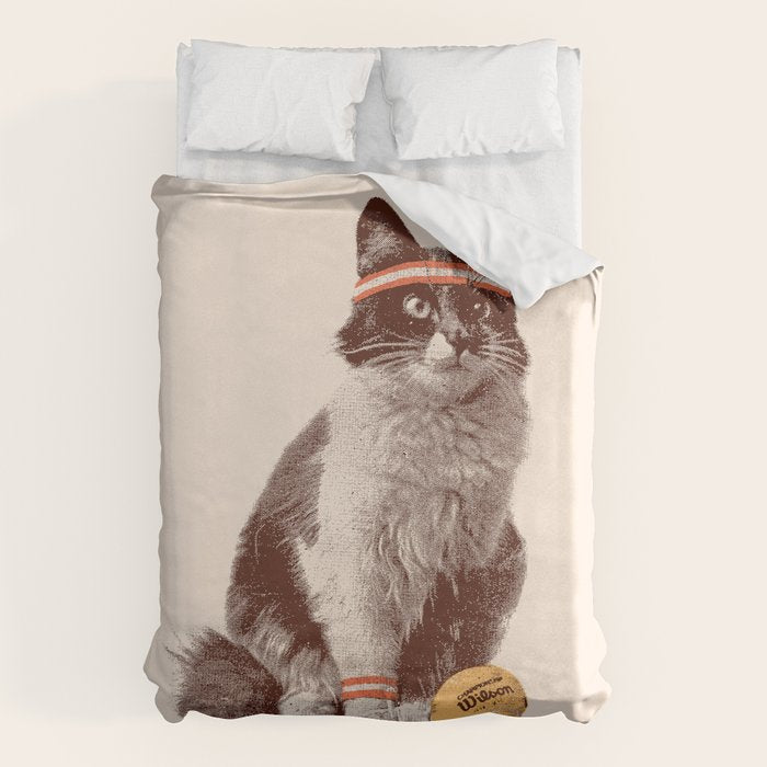 Tennis Cat Duvet Cover Gallery Image 6