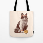 Tennis Cat Tote Bag Gallery Image 1