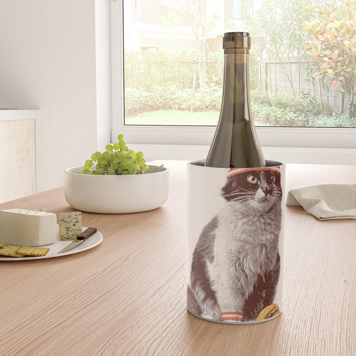 Tennis Cat Wine Chiller Gallery Image 4