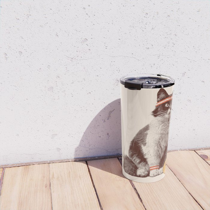 Tennis Cat Travel Mug Gallery Image 4