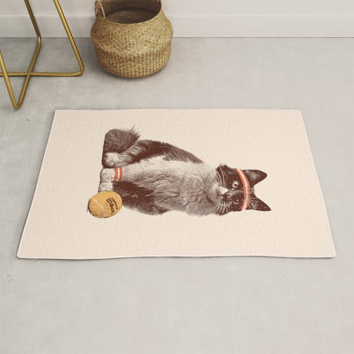 Tennis Cat Rug Gallery Image 1