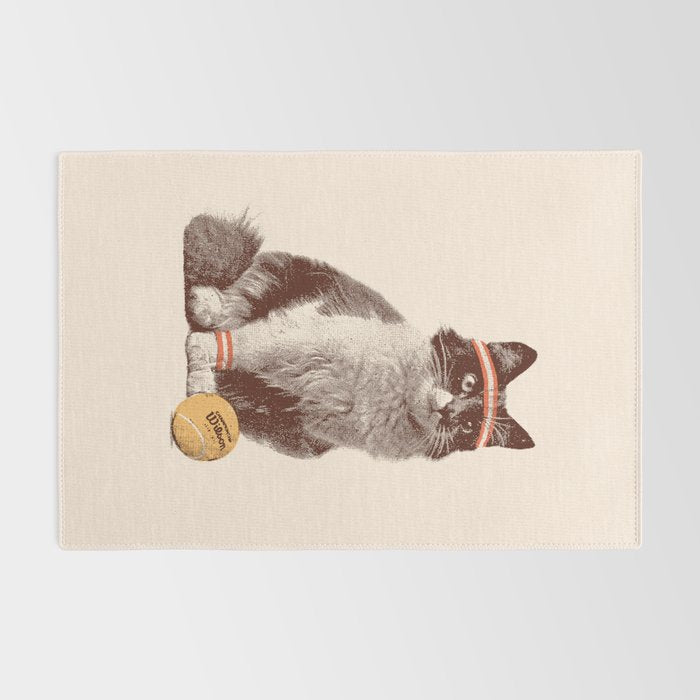 Tennis Cat Rug Gallery Image 2