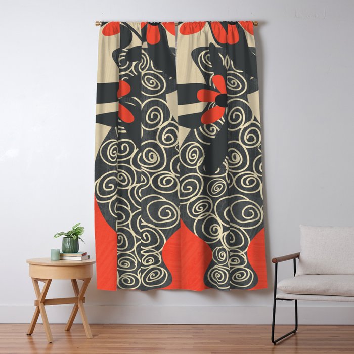 Modern Bloom 3 Window Curtain Gallery Image 5