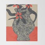 Modern Bloom 3 Throw Blanket Gallery Image 2