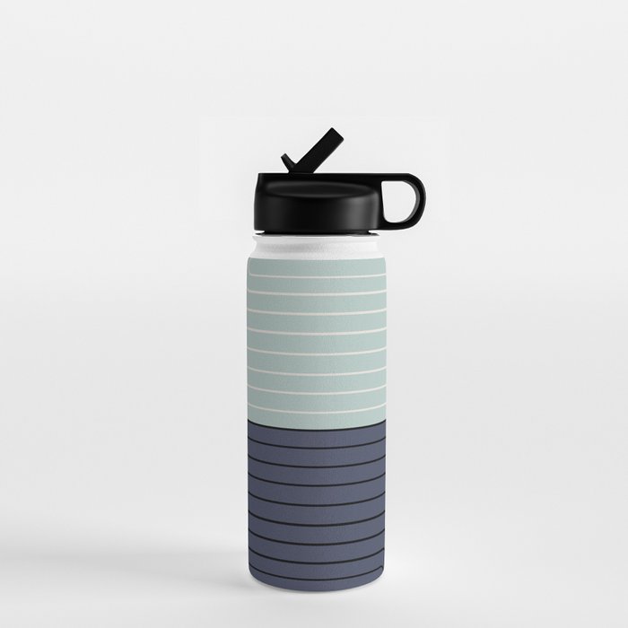 Two Tone Line Curvature XXII  Water Bottle Gallery Image 1