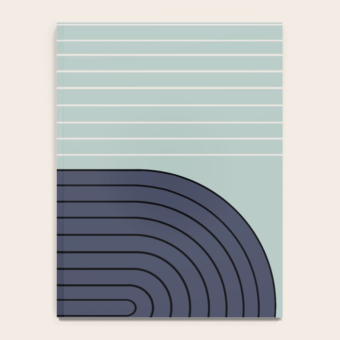 Two Tone Line Curvature XXII  Notebook Gallery Image 4