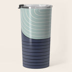 Two Tone Line Curvature XXII  Travel Mug Gallery Image 3