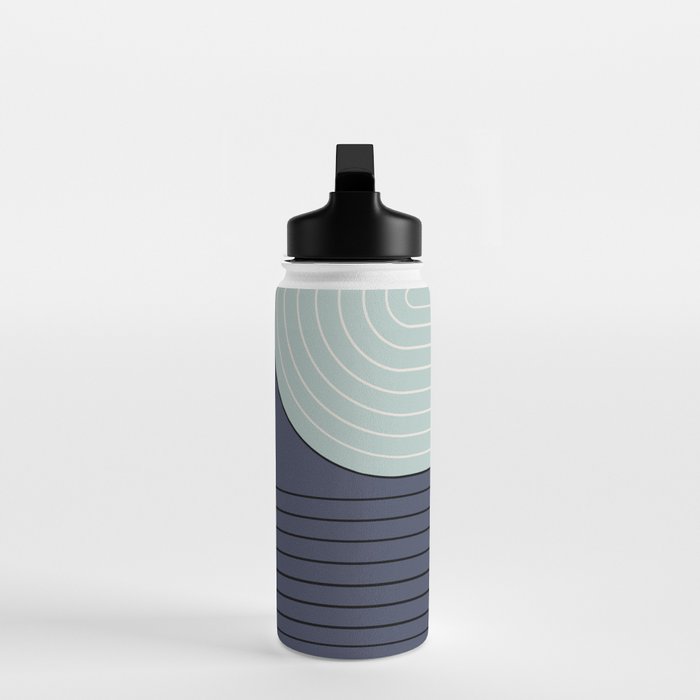 Two Tone Line Curvature XXII  Water Bottle Gallery Image 3