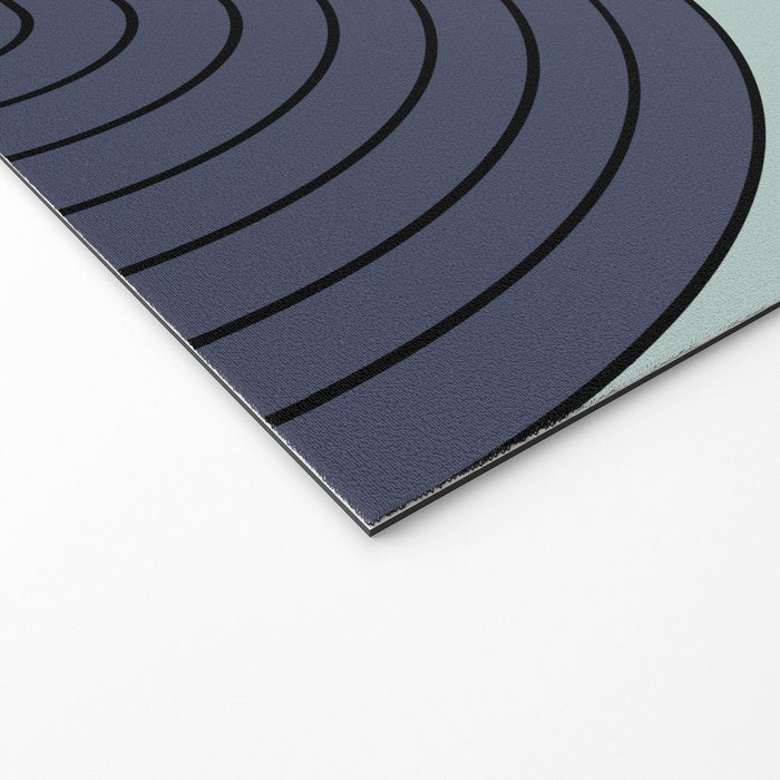 Two Tone Line Curvature XXII  Welcome Mat Gallery Image 2